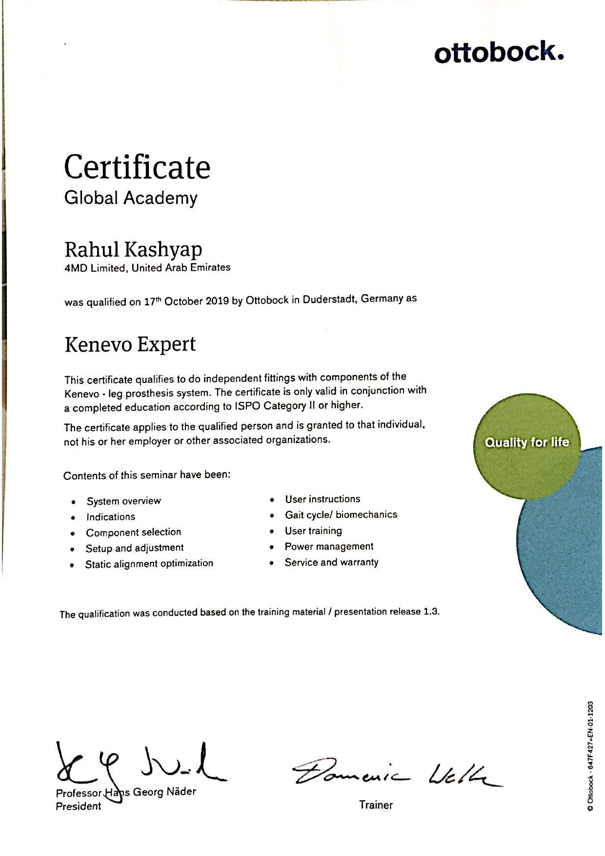 Kenevo Expert — Rahul Kashyap